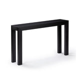 Plank+Beam Modern Solid Wood Console Table, 56 Inch, Sofa Table, Narrow Entryway Table for Hallway, Behind The Couch, Living Room, Foyer, Easy Assembly, Black Plank+Beam