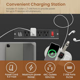 SEDETA 56.7" L Shaped Standing Desk, Reversible Computer Office Desk with Drawers & Hutch, Stand Up Corner Gaming Desks with LED Lights & Power Outlets for Home Office, Black SEDETA