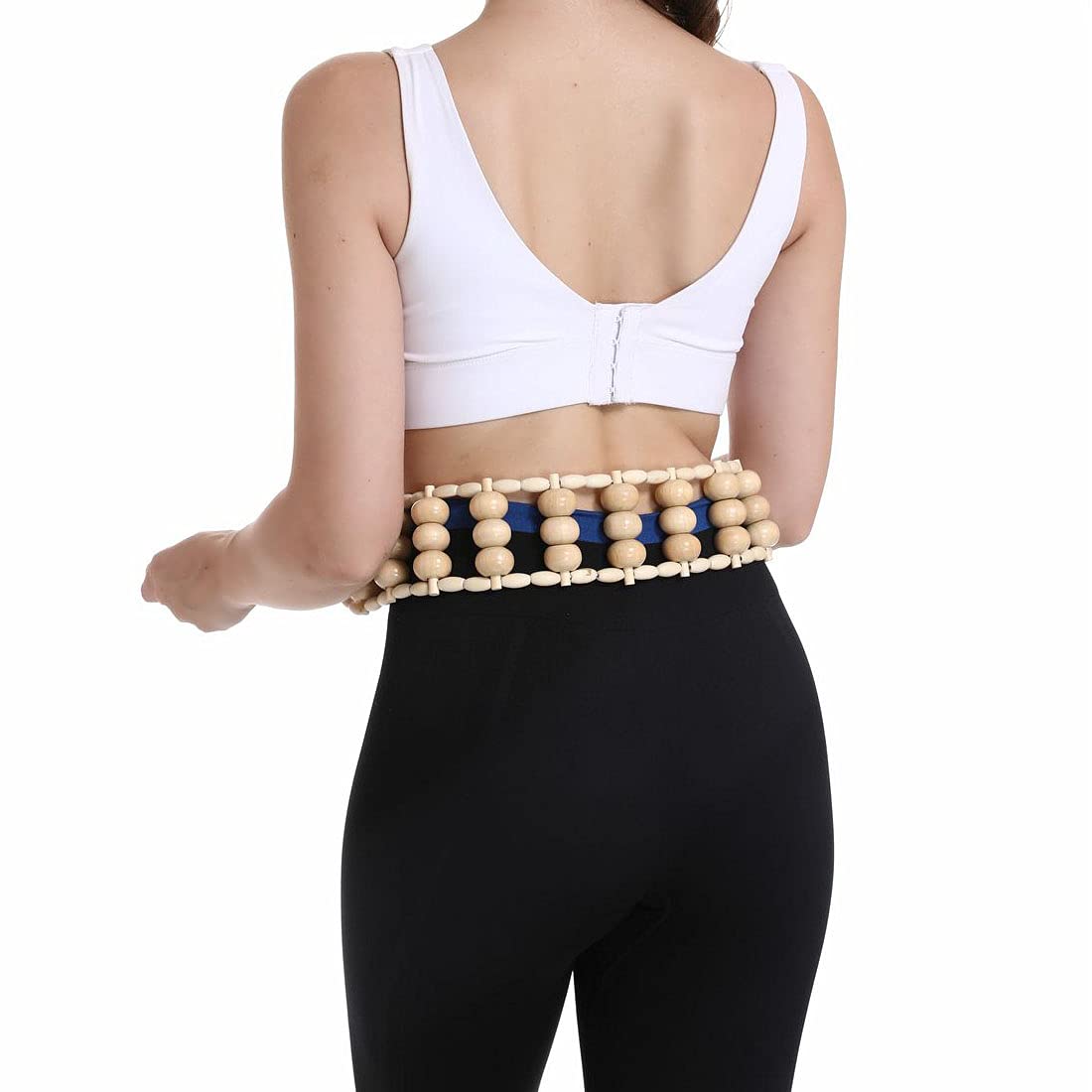 Wood Back Massage Roller Rope, Wood Therapy Cellulite Self Massage Tools for Back Neck Leg Pain Relief Na.c health