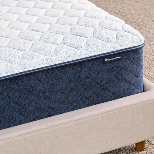 Serta Sleeptrue Medium 12" King Hybrid Mattress in a Box, Cooling, Breathable, and Pressure Relieving - 100 Night Trial, CertiPUR-US Certified and 10 Year Limited Warranty Serta