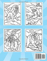 Color By Number Dangerous Animals for Kids Ages 4-8: Animal Coloring Book | Fun Children's Activity Book Filled with 30 Dangerous Wild Animals, Including a Snake, Lion, Tiger, Dinosaur, and many more Majosta