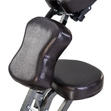 Master Massage Bedford Full Body Portable Massage Chair – Lightweight Folding Tattoo & Salon Chair with Adjustable Height, Face Cradle, Carrying Case (Coffee) Master Massage Equipment
