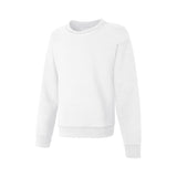 Hanes Girls Ecosmart Crewneck Sweatshirt, Soft Midweight Fleece For Pullover Sweater, White, Medium US Hanes
