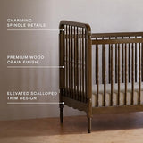 Namesake Liberty 3-in-1 Convertible Spindle Crib with Toddler Bed Conversion Kit in Natural Walnut, Greenguard Gold and FSC® Certified