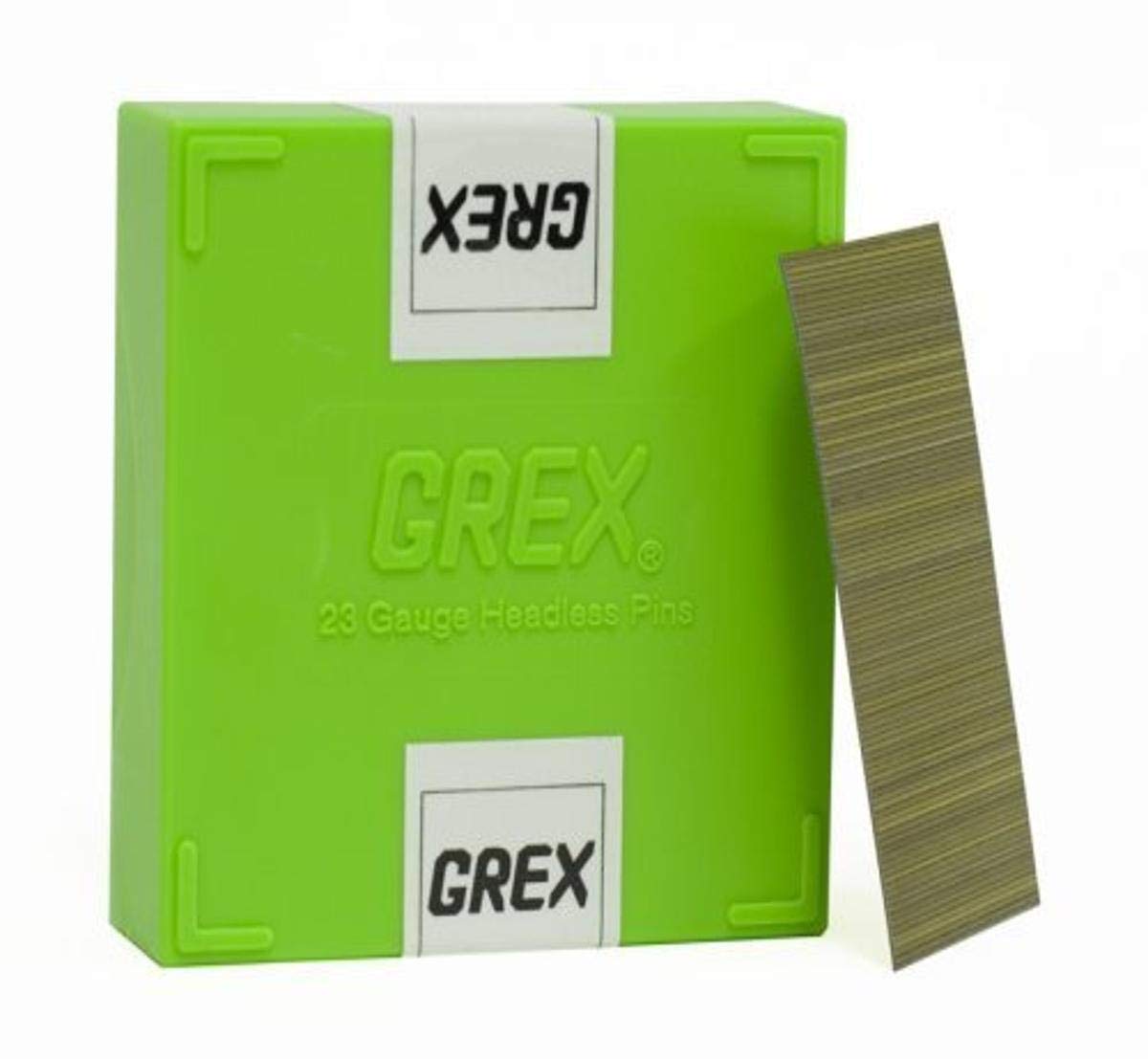 GREX P6/35L 23 Gauge 1-3/8-Inch Length Headless Pins (10,000 per box),Galvanized Steel - WoodArtSupply