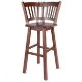 Winsome Fina Swivel Seat Bar Stool, 30In Height, Solid Wood, Walnut Finish Winsome