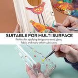 Nicpro 14 Colors Large Bulk Acrylic Paint Set (16.9 oz, 500 ml) Non Toxic Art Painting Supplies for Multi Surface Fabric Canvas Wood Leather Stone, Craft Paint for Kid & Adult with Color Wheel Nicpro