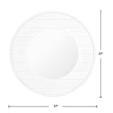FirsTime & Co. Ellison Shiplap Accent Wall Mirror, 27", Aged White FirsTime & Co.