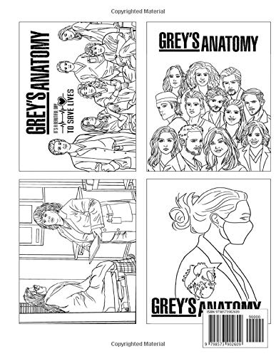 Grey's Anatomy Coloring Book: High-Quality An Adult Coloring Book Greys Anatomy! Stress Relieving