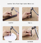 IRISFLY 10pcs Round Steel Leather Craft Hollow Hole Punch 1mm to 10mm for Leather Belt Watch Band Gasket IRISFLY