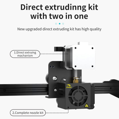 Creality Original Ender 3 Direct Drive Upgrade Kit, Comes with 42-40 Stepper Motor Hotend Kit, 1.75mm Direct Drive Extruder Fan and Cables Support Flexible TPU Filament - WoodArtSupply