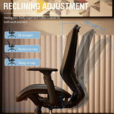 ELABEST Mesh Office Chair,Ergonomic Computer Desk Chair,Sturdy Task Chair- Adjustable Lumbar Support & Armrests,Tilt Function,Comfort Wide Seat,Swivel Home Office Chair (Black) ELABEST