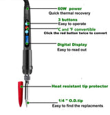 ShineNow 60W Digital Soldering Iron Heat Set Insert Tool with Extra Soldering Tips and Heat Set Insert Tips ShineNow