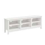 Panana TV Stand with 6 Cubby for 75 inch TV, Television Stands Entertainment Center Media Stand TV Table for Living Room, Bedroom (White 70 inch) Panana