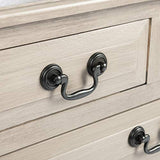 SAFAVIEH Home Collection – Primrose Greige Console Table with Three Drawers & Shelf, Classic Contemporary Storage Console, Compact Entryway Design (CNS5707D) SAFAVIEH
