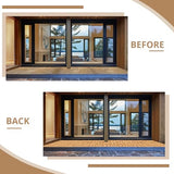 Interlocking Deck Tiles 12x12, Six Slats Waterproof Solid Wood Patio Tiles Flooring Tiles for Indoor and Outdoor Balcony Porch Backyard Garden Poolside All-Weather Use (1 Pack 10 Pieces) Fangflower