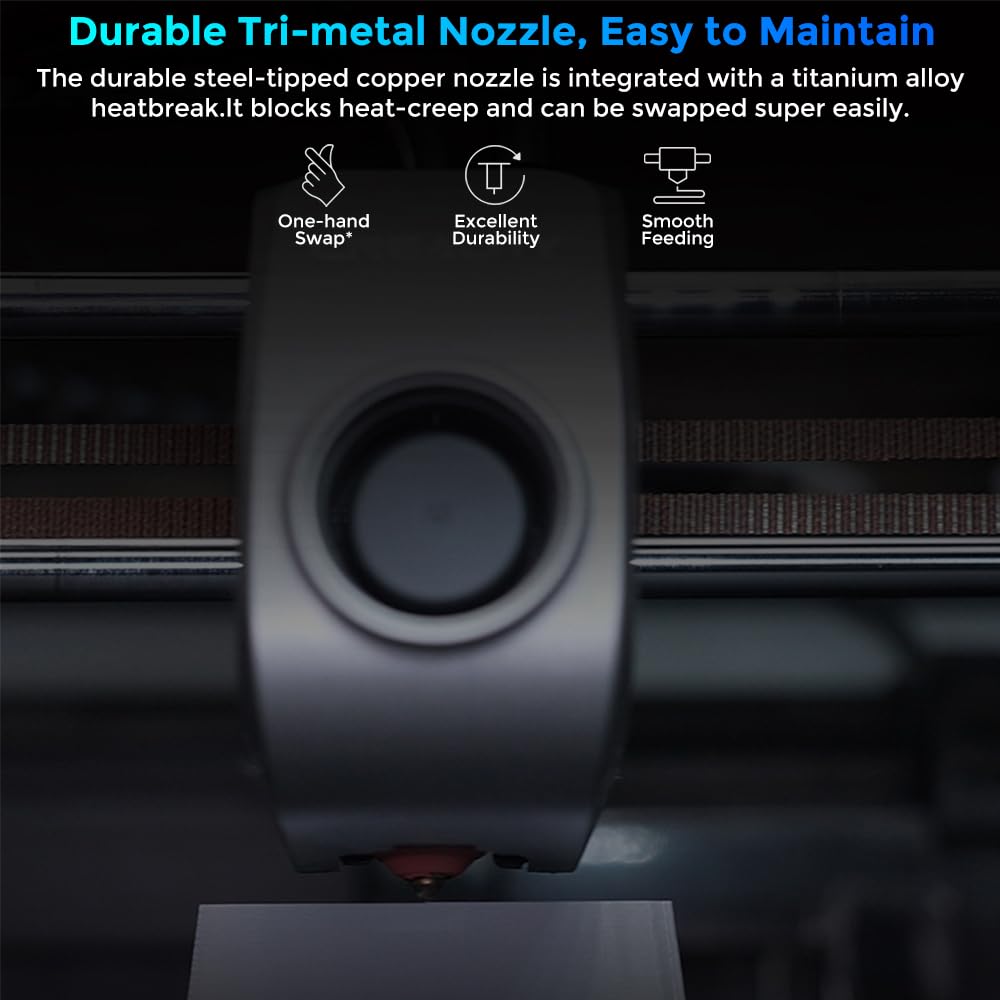 Creality K1 SE 3D Printer, with 600 mm/s Printing Speed CoreXY Auto Leveling and Z-Offset, 300℃ Dual-Gear Direct Extruder Full Metal Die Cast Solid Frame Printing Size 8.66x8.66x9.84 inch - WoodArtSupply