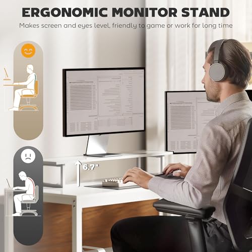 HOMCOM Gaming Desk, 62" L Shaped Desk with Power Outlets & LED Lights, 86" 2 Person Computer Table with Shelf & Rolling CPU Stand, Reversible Corner Office Table with Hutch, White HOMCOM