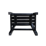 IC International Concepts International Concepts Slat, 18-Inch Seat Height, Black Stool IC International Concepts