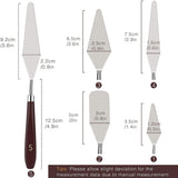 Artist Painting Knives Set - 5 Pieces Painting Knives Stainless Steel Spatula Palette Knife Oil Painting Accessories Color Mixing Set for Oil, Canvas, Acrylic Gemerglity
