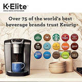 Keurig K-Elite Single Serve K-Cup Pod Coffee Maker, with Strength and Temperature Control, Iced Coffee Capability, 8 to 12oz Brew Size, Programmable, Brushed Slate Keurig