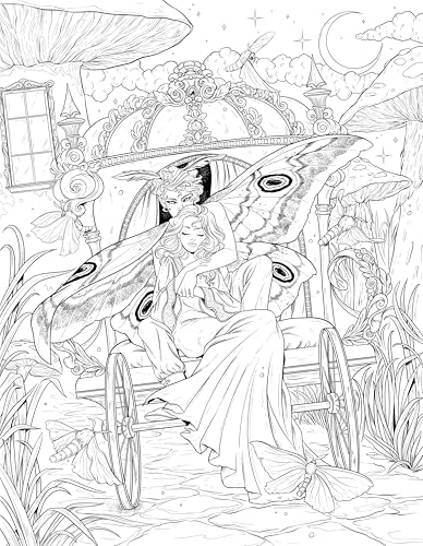 Mythogothica: Rose and Stone: A Romantasy Coloring Book WoodArtSupply