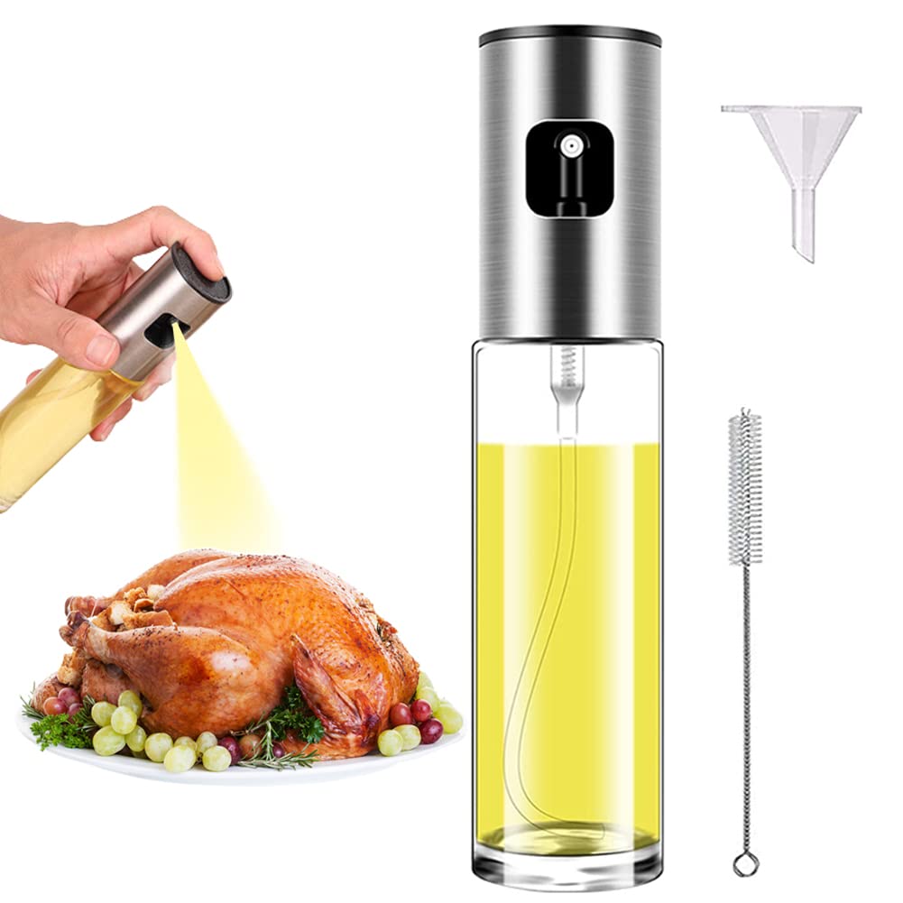 ZEREOOY Oil Sprayer for Cooking Olive Oil Sprayer Mister for Air Fryer Vegetable Vinegar Oil Portable Mini Kitchen Gadgets for Baking,Salad,Grilling,BBQ,Roasting(1 Pack)