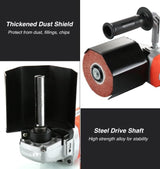 Handheld Electric Sander Tool, 8 Variable Speed Polisher, 1400W Polishing Machine, Surface Prep Burnishing Tool with 4 X 4.7” Polishing Wheel for Metal Stainless Steel Wood Ceramic Tiles WQV