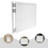 ZBXGJKSY Swinging Door, Retro Cafe Doors for Fence Door, Partition Door, Bar Door 35.4" X 35.4" Solid Wood Swing Door Low Noise Dutch Door with Hinges, White ZBXGJKSY