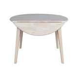 International Concepts 42" Round Dual Drop Leaf Table International Concepts