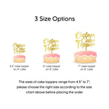 Party to Be Custom Wooden Cake Topper for Wedding Birthday Anniversary Baby Shower Graduation and Any Other Occasions Custom Your Own Date Name Age Party to Be