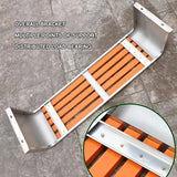 Garden Bench Outdoor Bench Seat - Backless Patio Garden Bench, Stainless Steel and Wood Plastic Material, Rectangular Dining Chair for Yard, Park, Balcony, Outdoor Furniture (One Color 120 * 40 * 45c JHKJDS