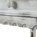 Alaterre Furniture Rustic Country Cottage Console Table with 1 Drawer & 1 Shelf, Distressed Finish - Perfect for Living Room, Entryway, Hallway Alaterre Furniture