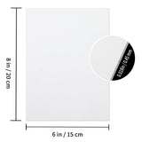 10 Pcs Sublimation Metal Photo Blanks 6"X8" X0.45mm Aluminum Photo Sign Blank Photo Metal Wall Sublimation Poster Frame Blanks (White) GEKIXUTP