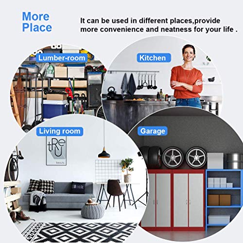 14" D x 36" W x 54" H Adjustable NSF-Certified Metal Shelf Wire Shelving Unit Storage for Small Places Restaurant Garage Pantry Kitchen Garage BestOffice