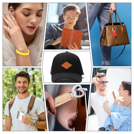 Tondiamo 356 Pcs Bulk Laser Engraving Supplies Blank Material Kit DIY Engraver Accessories Including Acrylic Glass Stainless Steel Wood Fabric PU Leather Rock Rubber Materials for Laser Cutters Tondiamo