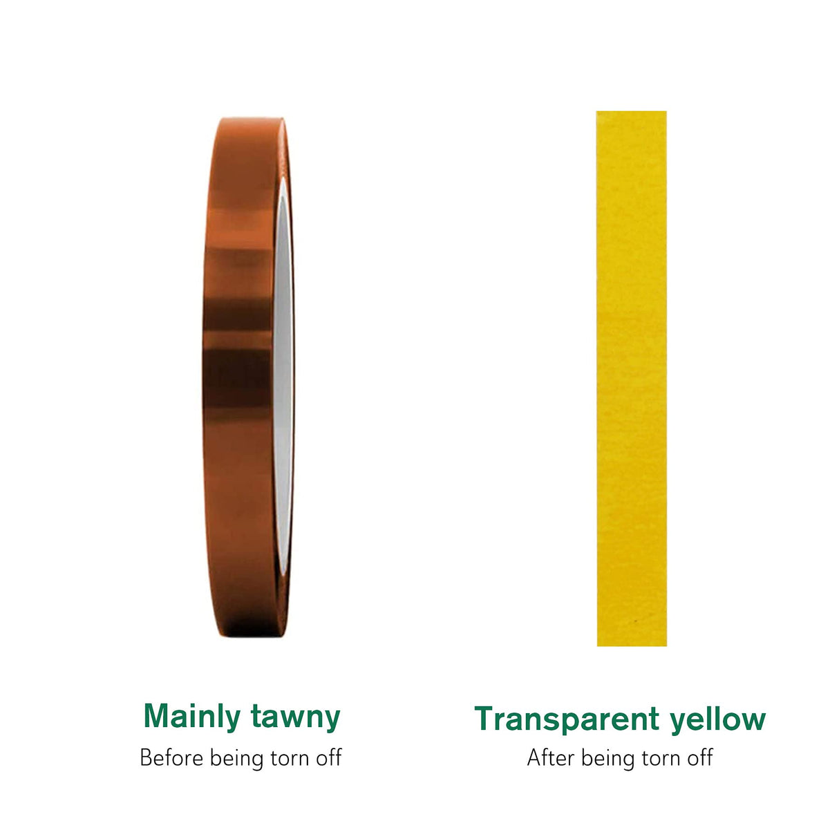 A-SUB 2 Rolls Heat Resistant Tape 20mm, No Residue, Heat Transfer Tape for Sublimation, High Temperature Tape for Heat Press, Sublimation Tape, 52ft/Roll A-SUB