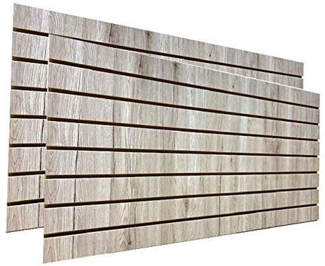 Only Hangers Barnwood Slatwall Panels 24" H x 48" L (Set of 2 Panels) - Available with or Without Metal Inserts (Without Metal) Only Hangers
