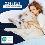 Twin Size Mattress Protector Waterproof, Premium 200 GSM Terry Mattress Cover, Soft & Breathable Bed Cover, Fitted Sheet Style Stretchable Deep Pockets 15" by Utopia Bedding (Navy Blue) Utopia Bedding