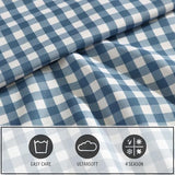 Eddie Bauer Kids - Full Sheets, Stain-Resistant Toddler Bedding with Matching Sham(s), Super Soft, Ideal Boy Room Essentials (Preston Check Blue, Full) Eddie Bauer