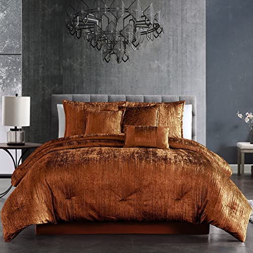 Riverbrook Home Turin Comforter Set, King, Silver, 7 Piece Set Riverbrook Home