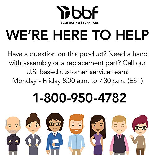 Bush Business Furniture Office in an Hour 3 Person L Shaped Cubicle Desks with Storage, Drawers, and Organizers in Hansen Cherry | Triple Workstation Set with Privacy Panels for Commercial Workspace Bush Business Furniture