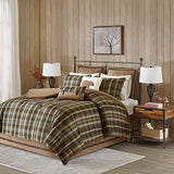 Woolrich Rustic Lodge Cabin Comforter Set - All Season Down Alternative Warm Bedding Layer and Matching Shams, Oversized Twin, Hadley Plaid, Multi Woolrich John Rich & Bros.