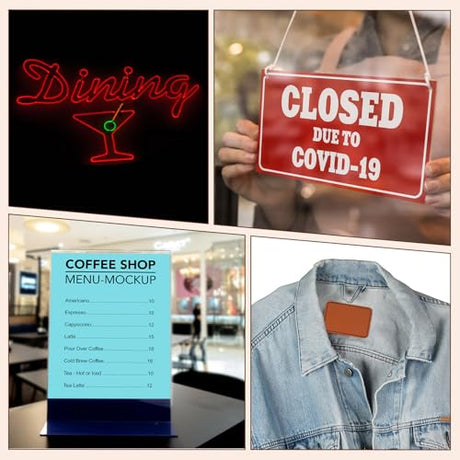 Tondiamo 137 Pcs Laser Material Explore Kit Laser Cutting Materials Engraving Material Accessories Including Acrylic, Wood, Metal, PU Leather, Fabric, Rock, Rubber Materials for Laser Cutter Engraver Tondiamo