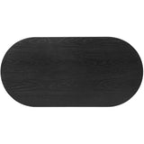 Modway Vigor Coffee Table, 47" Oval, Black Modway