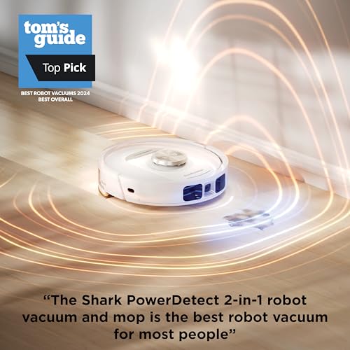 Shark Robot Vacuum & Mop Combo, PowerDetect NeverTouch Pro, Self-Emptying, Self-Refill with Self-Clean Pad Wash & Dry, 60-Day Debris Capacity, 30-Day Refill Tank, 5 PowerDetect Technologies, AV2800ZE Shark