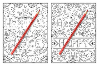 Inspirational Quotes: An Adult Coloring Book with Motivational Sayings and Positive Affirmations for Confidence and Relaxation