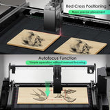 Gluwphy 20w Laser Engraver 8-in-1 Enclosure Class 1 Laser Engraver and Cutter Machine,Built-in Smoke Filtering System with Air Assist and Honeycomb Gluwphy