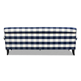 Jennifer Taylor Home Alana Lawson Three-Cushion Tightback Sofa, Blue Lattice Woven Jennifer Taylor Home