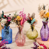 Tinideya 48 Pcs Dried Flowers Bouquet Boho Mini Dried Flower with Stem Small Dried Floral Plants Mixed Natural Flowers Bundles for Crafts Vase DIY Photo Props Wedding Decoration Tinideya